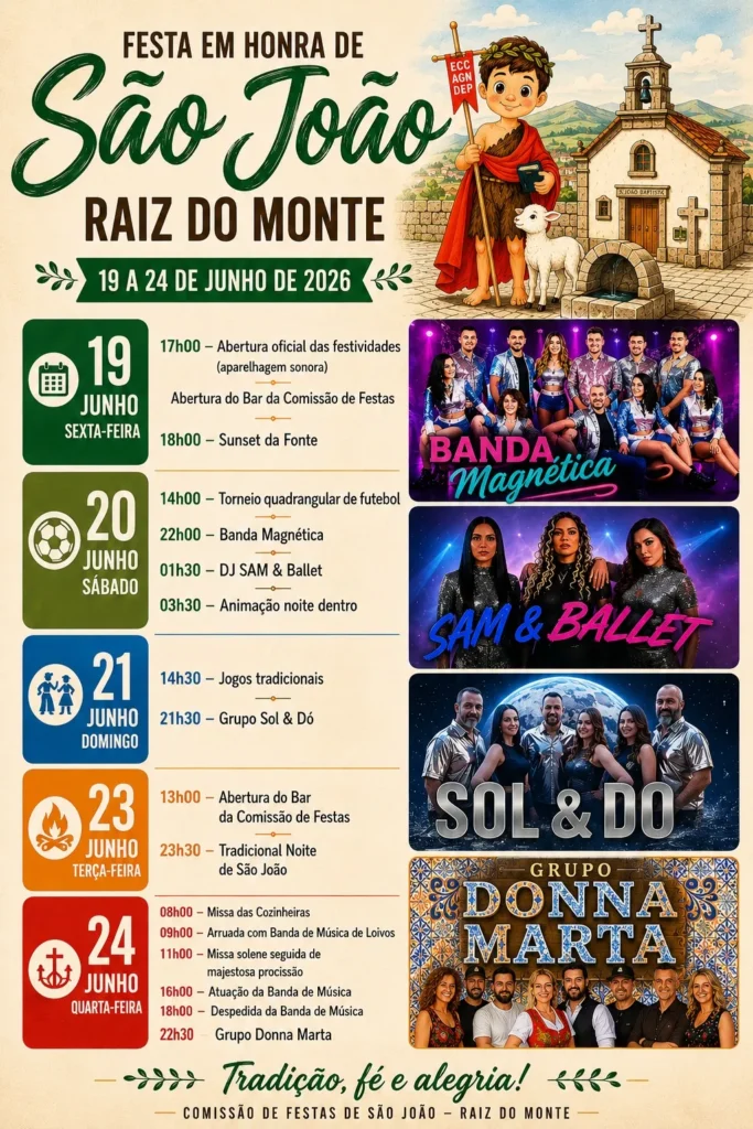 Festas de Raíz do Monte (São João) 2026