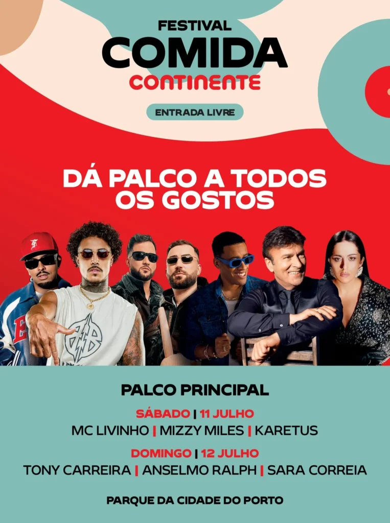 Festival Comida Continente 2026 em Porto