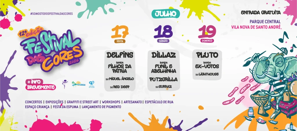 Festas de Vila Nova de Santo André (Festival das Cores) 2026
