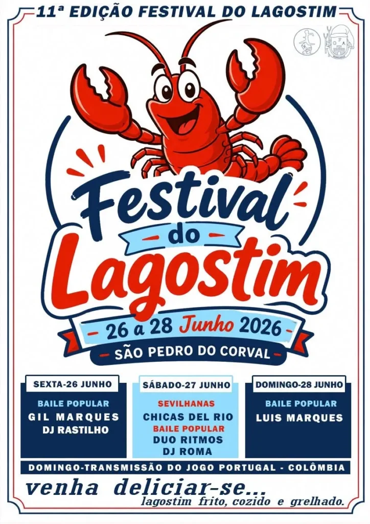Festival do Lagostim 2026 em São Pedro do Corval