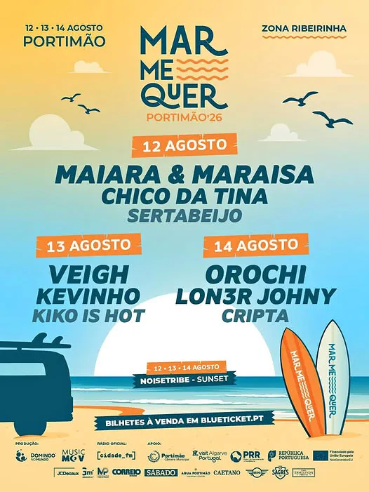 Festival Mar Me Quer 2026 em Portimão