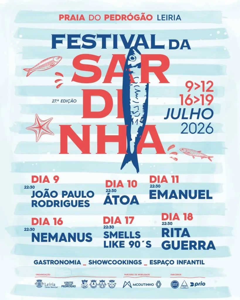 Festival da Sardinha 2026 em Praia do Pedrógão