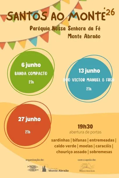 Santos Populares de Monte Abraão 2026