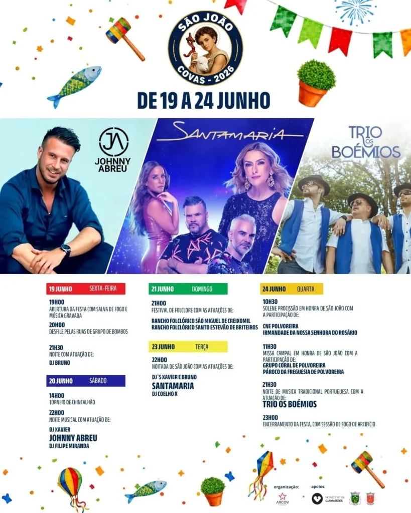 Festas de Covas, Guimarães (São João) 2026