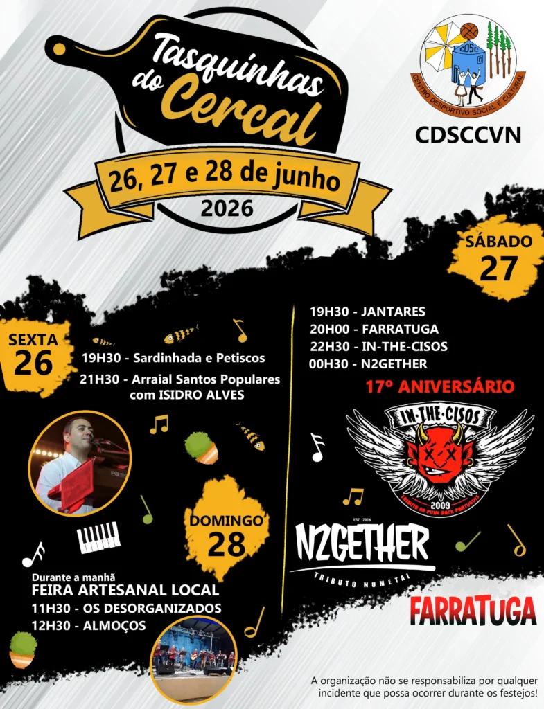 Festas de Cercal (Tasquinhas) 2026