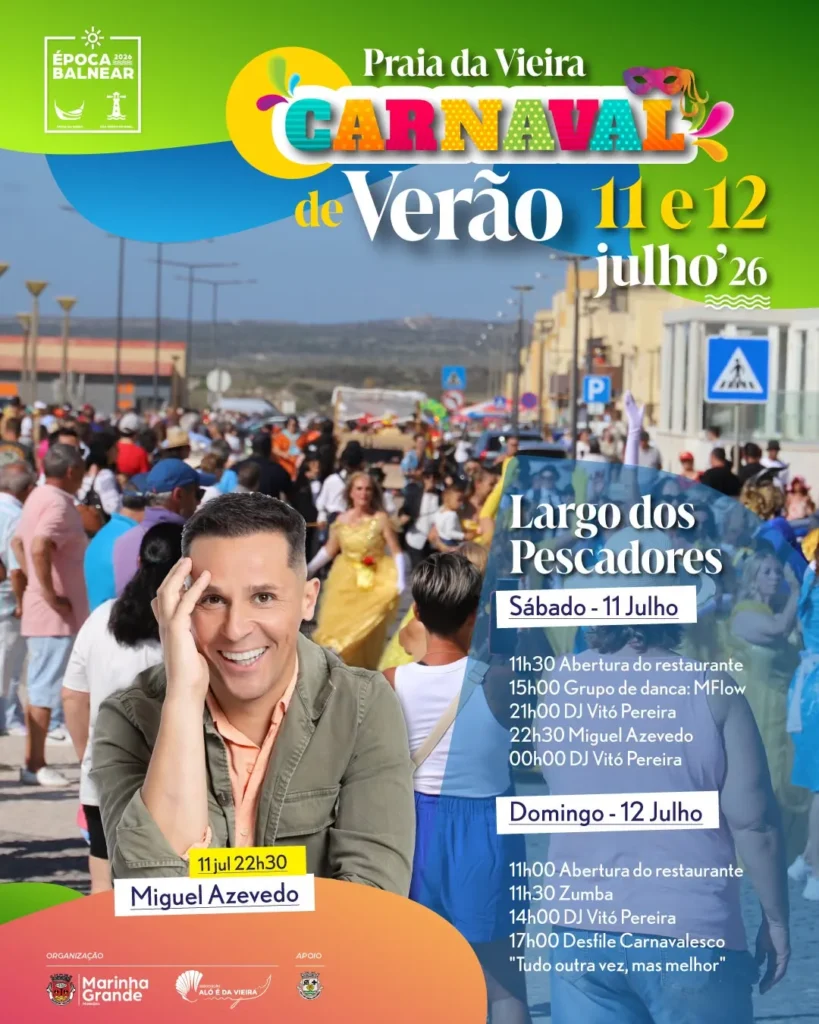 Carnaval de Verão da Praia da Vieira 2026