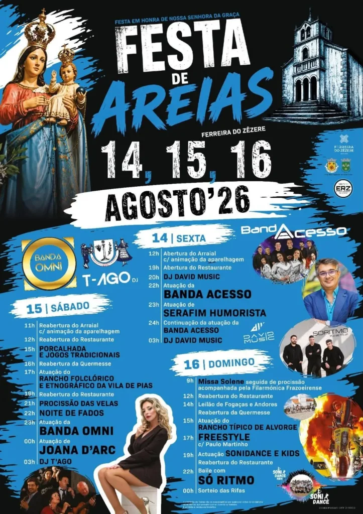 Festas de Areias, Ferreira do Zêzere (Senhora da Graça) 2026