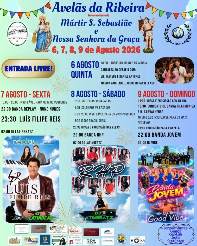 Festas de Avelãs da Ribeira (São Sebastião) 2026