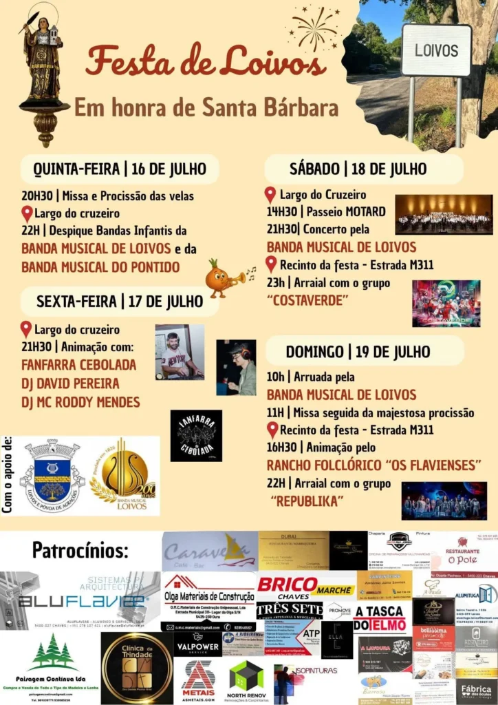 Festas de Loivos (Santa Bárbara) 2026