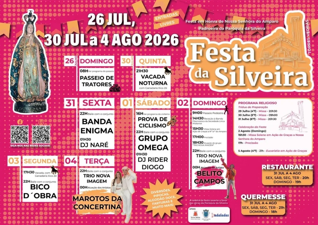 Festas da Silveira, Torres Vedras 2026
