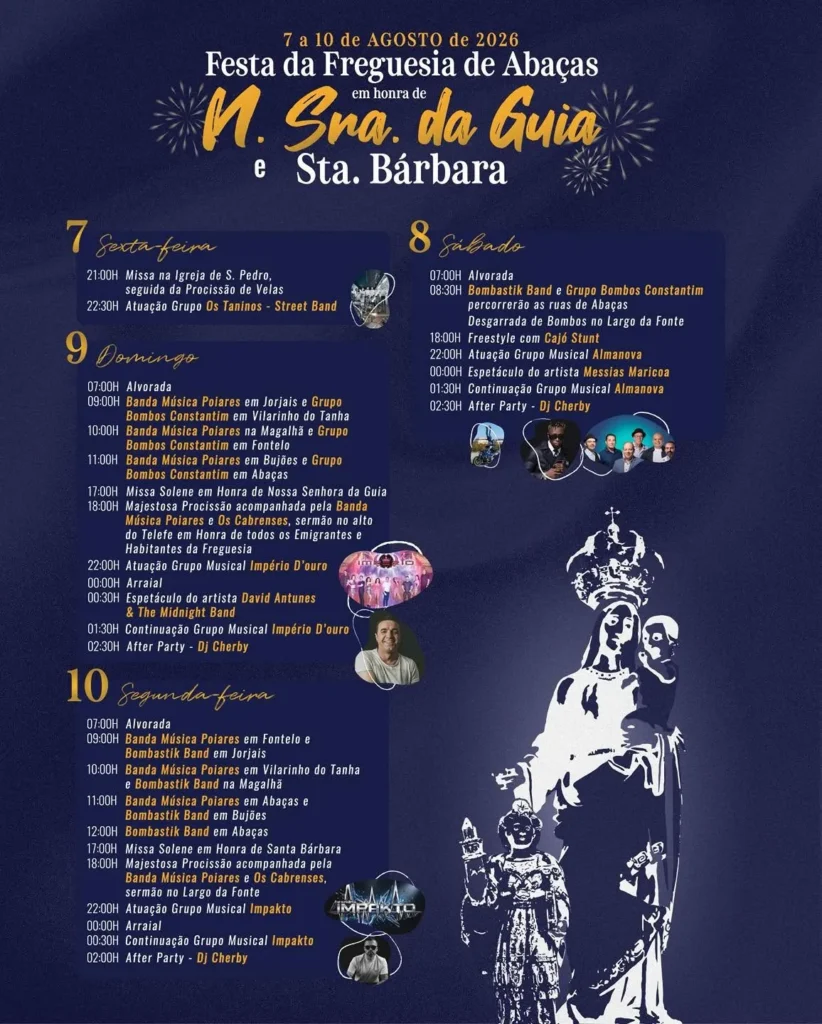 Festas de Abaças (Senhora da Guia) 2026