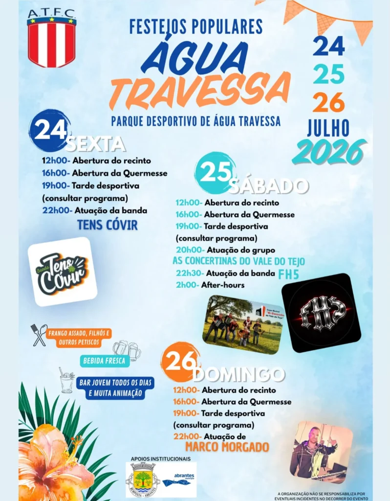 Festas de Água Travessa 2026