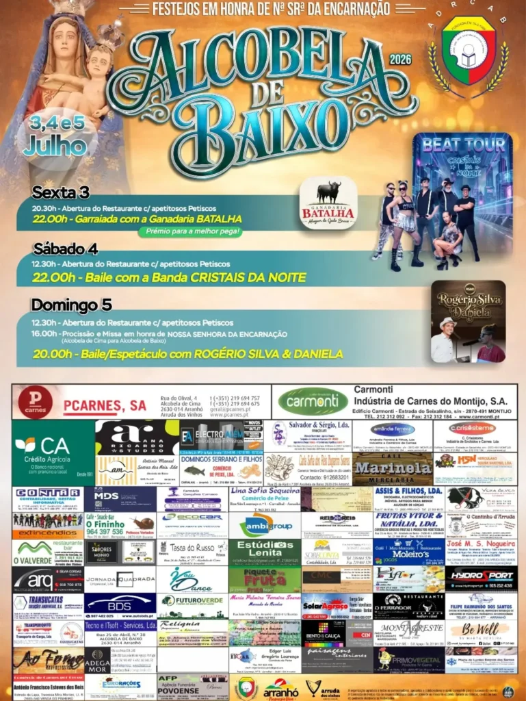 Festas de Alcobela de Baixo (Senhora da Encarnação) 2026
