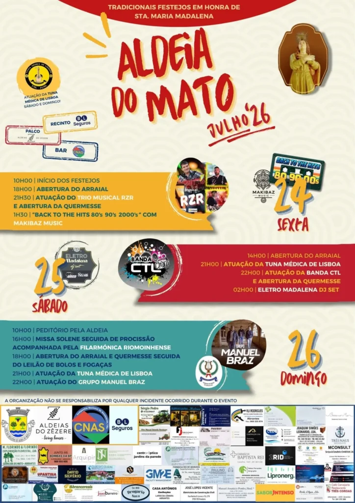 Festas de Aldeia de Mato 2026