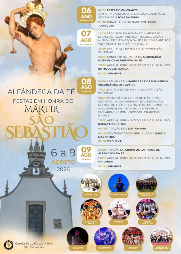 Festas de Alfândega da Fé (São Sebastião) 2026