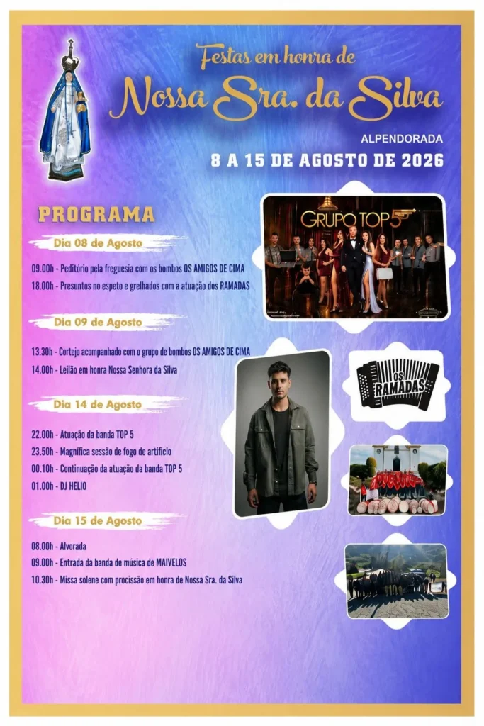 Festas de Alpendorada (Senhora da Silva) 2026