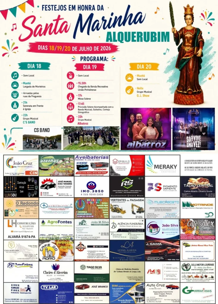 Festas de Alquerubim (Santa Marinha) 2026