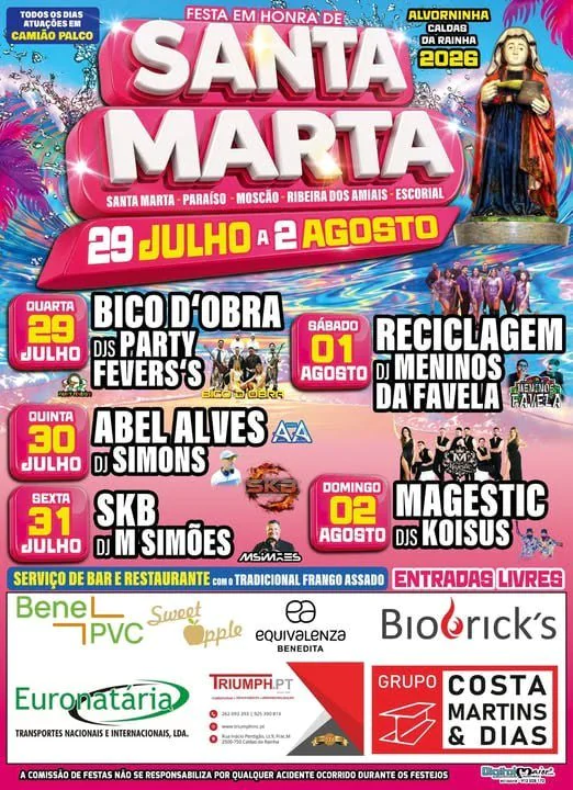 Festas de Alvorninha (Santa Marta) 2026