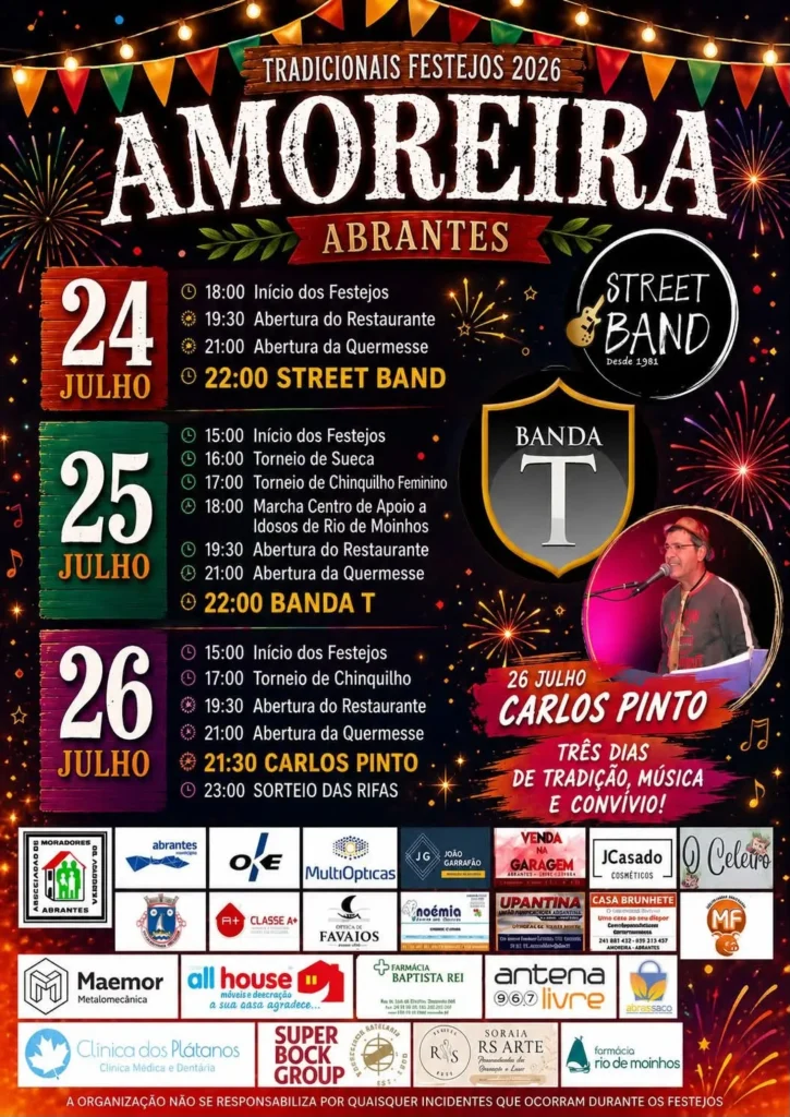 Festas de Amoreira, Abrantes 2026