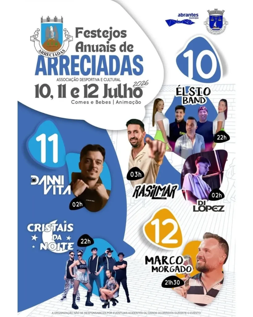 Festas de Arreciadas 2026