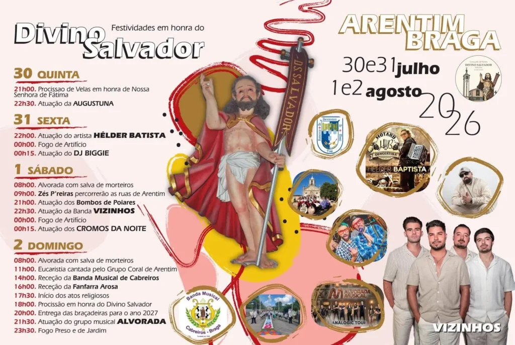 Festas de Arentim (Divino Salvador) 2026