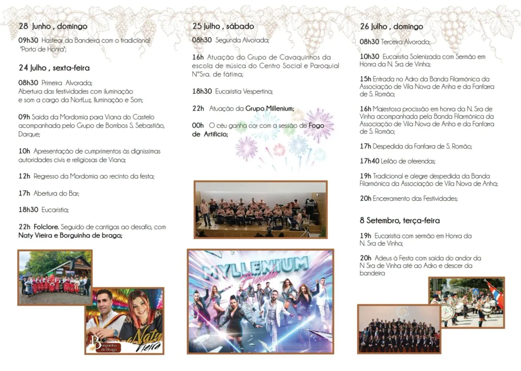 Festas da Areosa (Senhora da Vinha) 2026