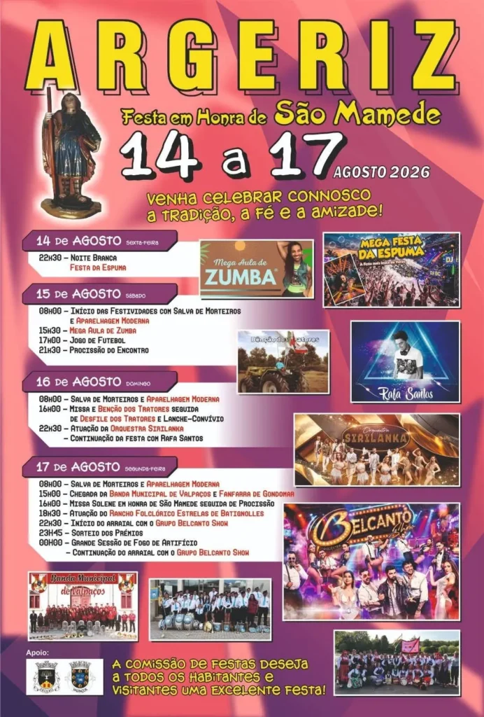 Festas de Argeriz (São Mamede) 2026