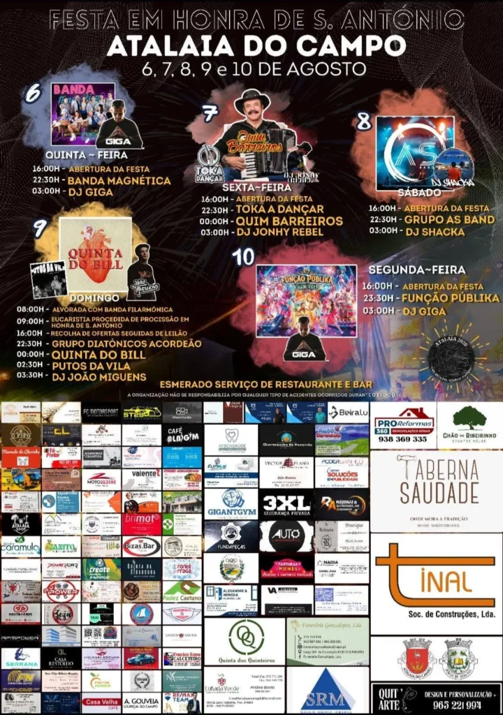 Festas de Atalaia do Campo (Santo António) 2026