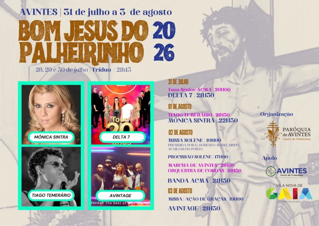 Festas de Avintes (Bom Jesus do Palheirinho) 2026