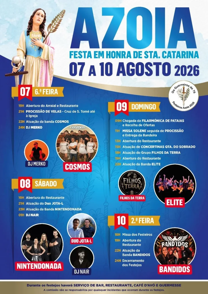 Festas de Azóia (Santa Catarina) 2026