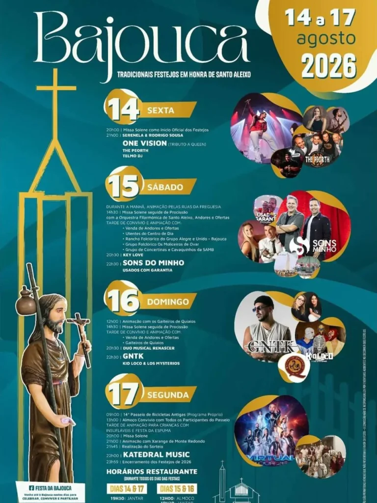 Festas de Bajouca (Santo Aleixo) 2026