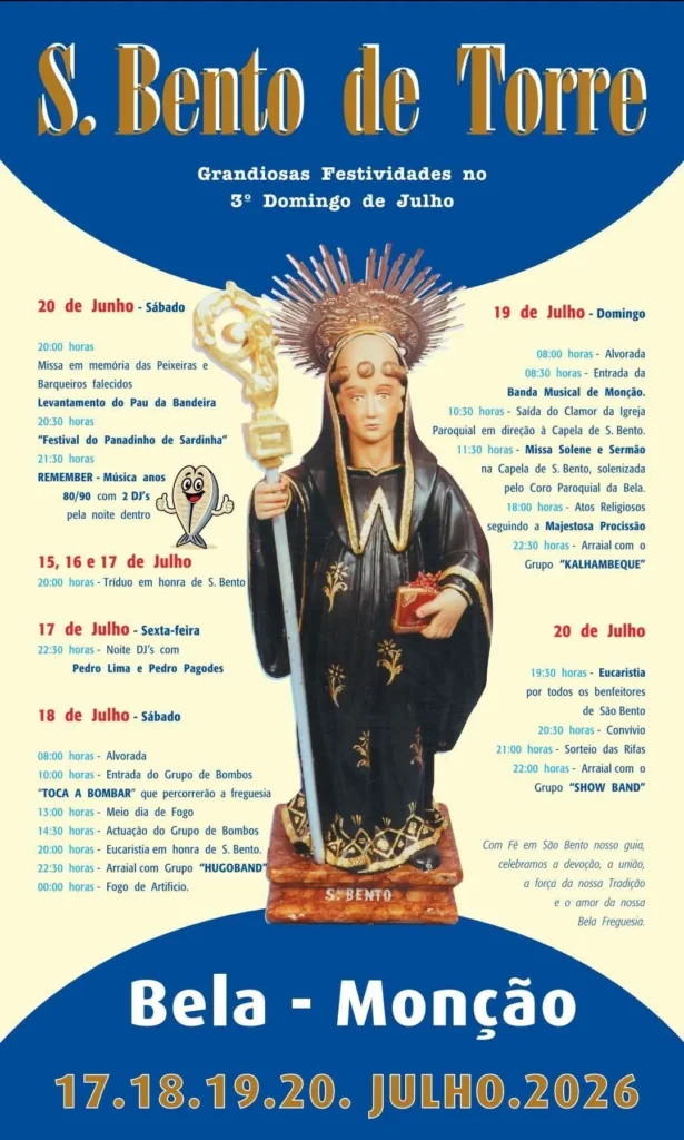 Festas de Bela, Monção (São Bento de Torre) 2026