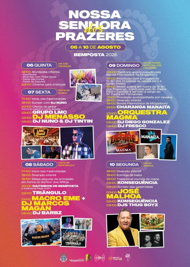 Festas da Bemposta (Senhora dos Prazeres) 2026