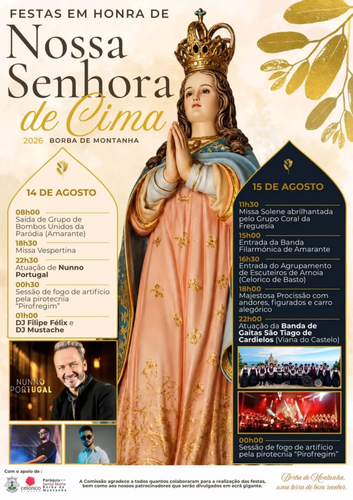 Festas de Borba de Montanha (Senhora de Cima) 2026