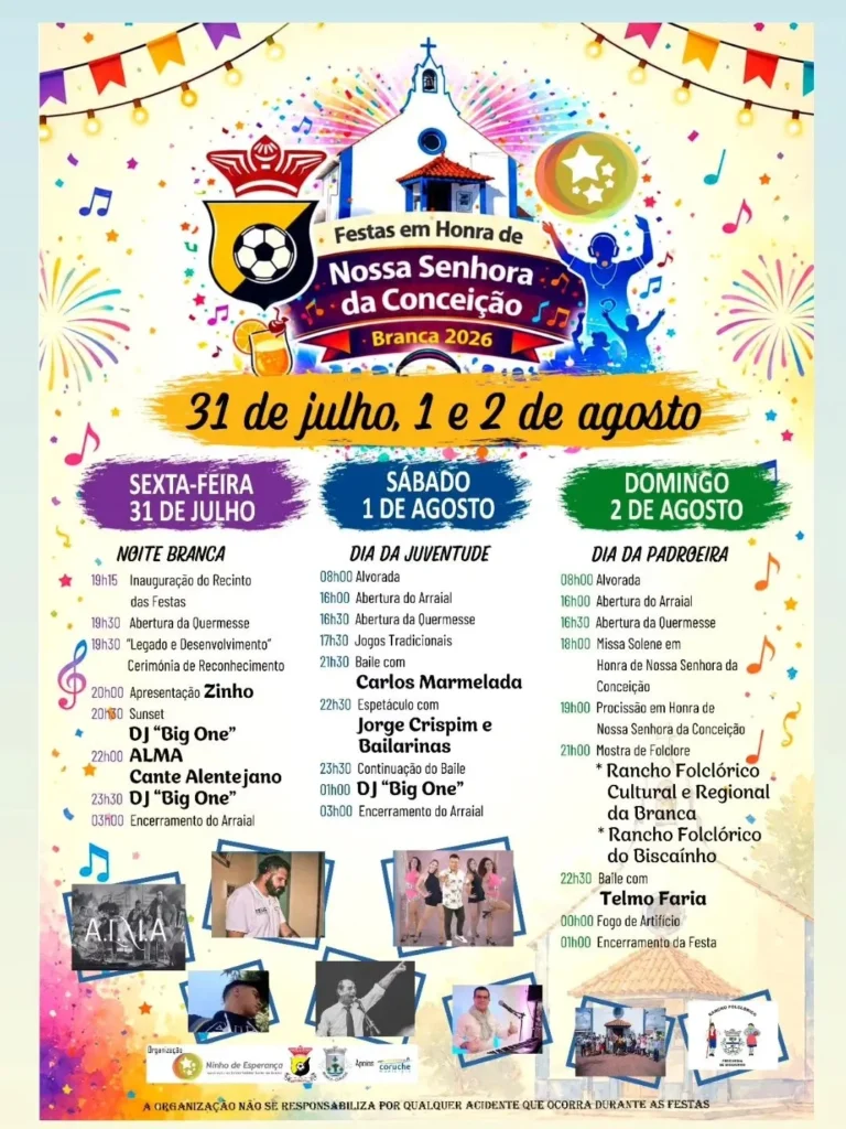 Festas de Branca, Coruche (Senhora da Conceição) 2026