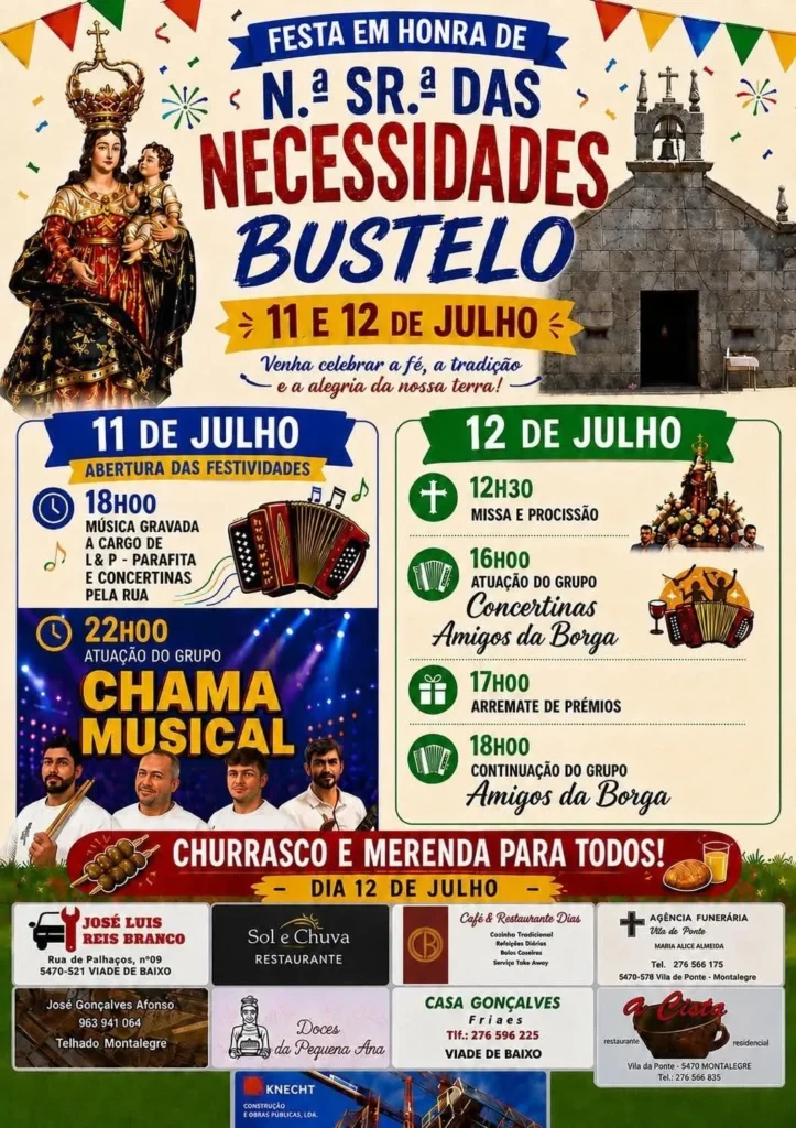 Festas de Bustelo (Senhora das Necessidades) 2026