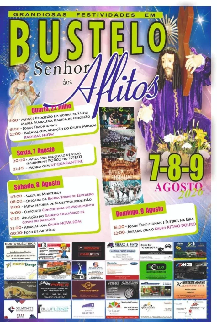Festas de Bustelo, Oliveira de Azeméis (Senhor dos Aflitos) 2026