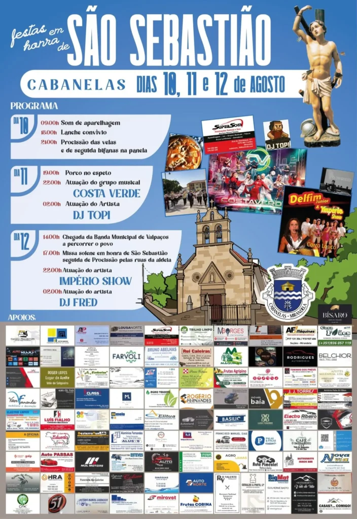 Festas de Cabanelas (São Sebastião) 2026