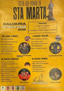 Festas de Calvaria, Batalha (Santa Marta) 2026