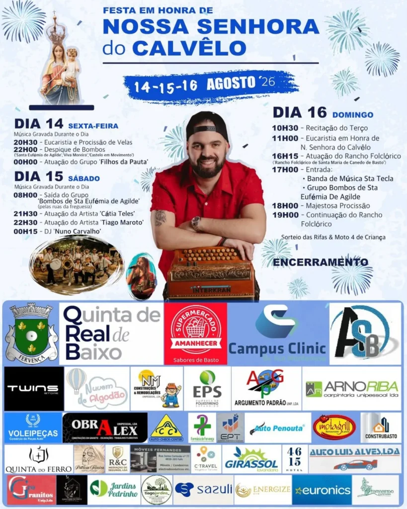 Festas de Fervença (Senhora do Calvêlo) 2026