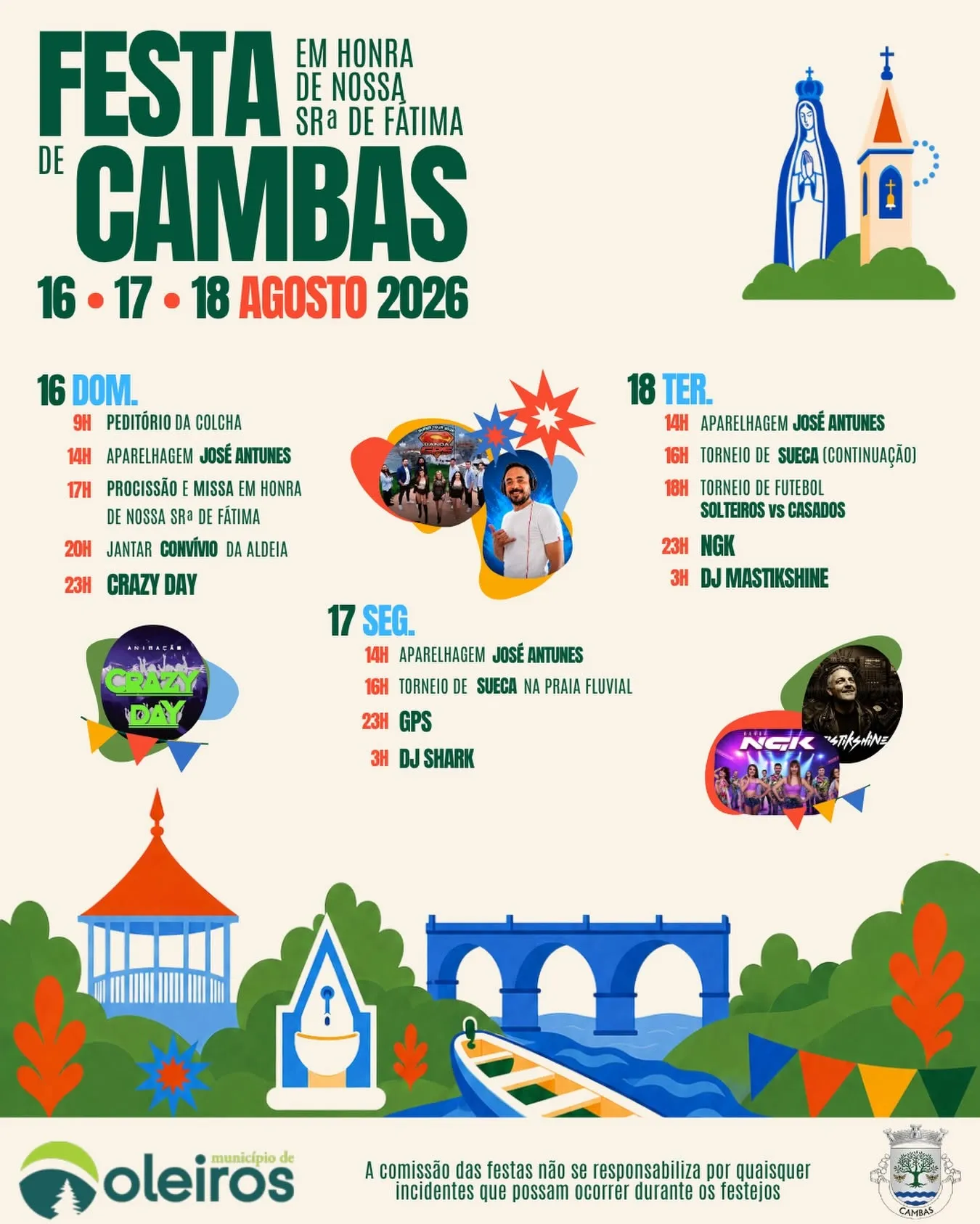 Festas de Cambras, Oleiros 2026
