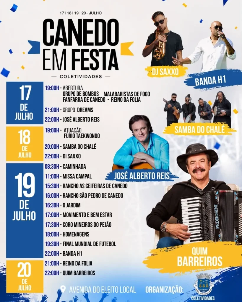 Festas de Canedo, Santa Maria da Feira 2026