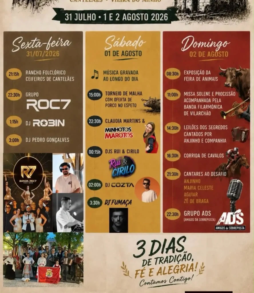Festas de Cantelães 2026