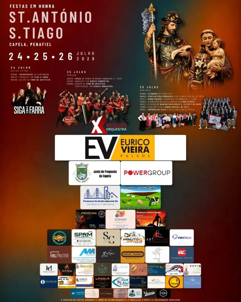Festas de Capela, Penafiel (Santo António) 2026