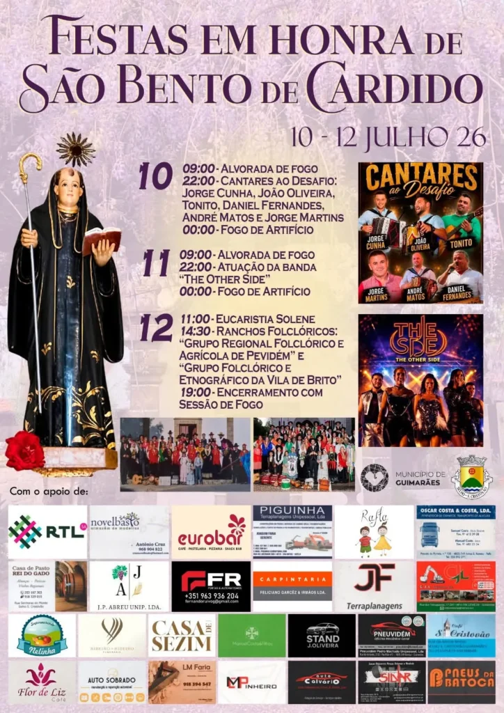 Festas de Cardido (São Bento) 2026