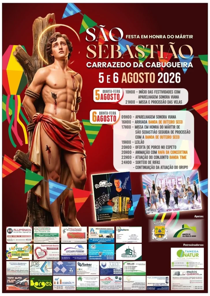 Festas de Carrazedo da Cabugueira (São Sebastião) 2026