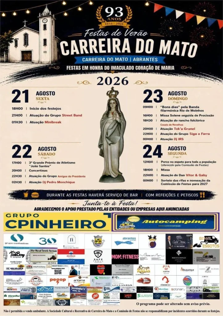 Festas de Carreira do Mato (Verão) 2026