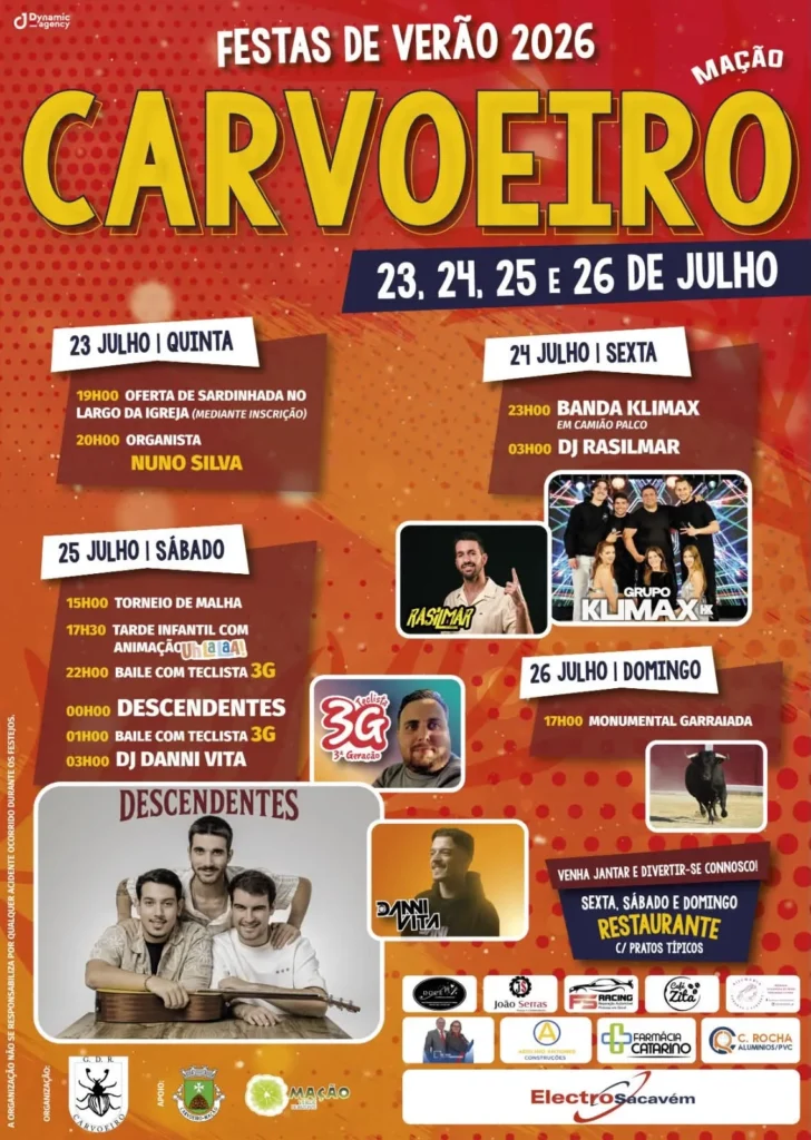 Festas de Carvoeiro, Mação 2026