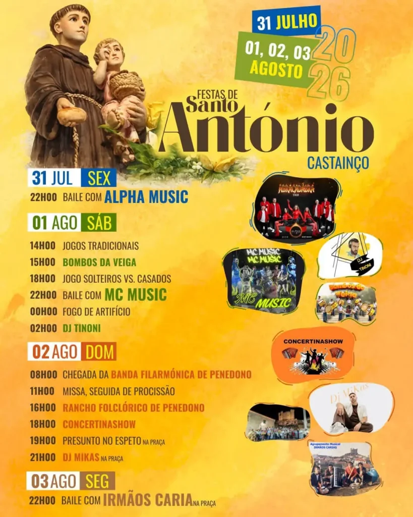 Festas de Castainço (Santo António) 2026