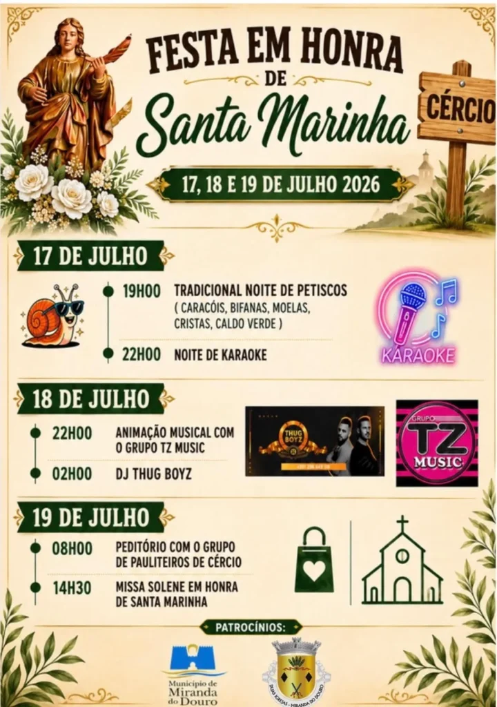 Festas de Cércio (Santa Marinha) 2026